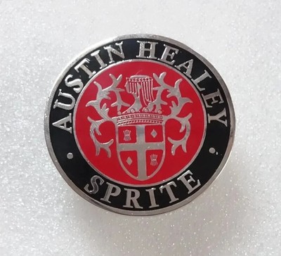 Vintage Austin Healey Bugeye Sprite Bonnet Badge Decal Emblem Brass Made | Fit