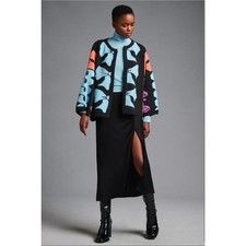 Bel Kazan for Anthropologie Graphic Bow Kimono Cardigan Retails 188