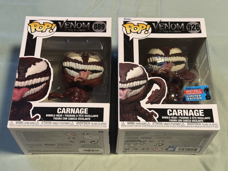 Funko: Venom: Let There Be Carnage ~ Carnage #889 & Carnage #926 NYCC Exclusive