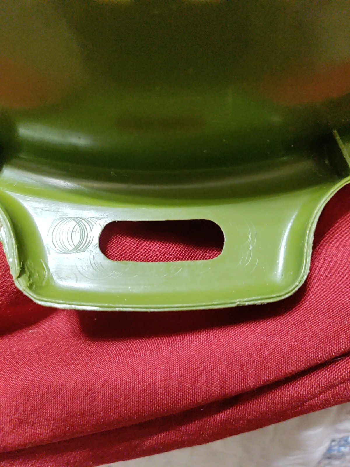 Vintage MCM Avocado Olive Green Max Klein Co Strainer Colander  1970s Kitchen