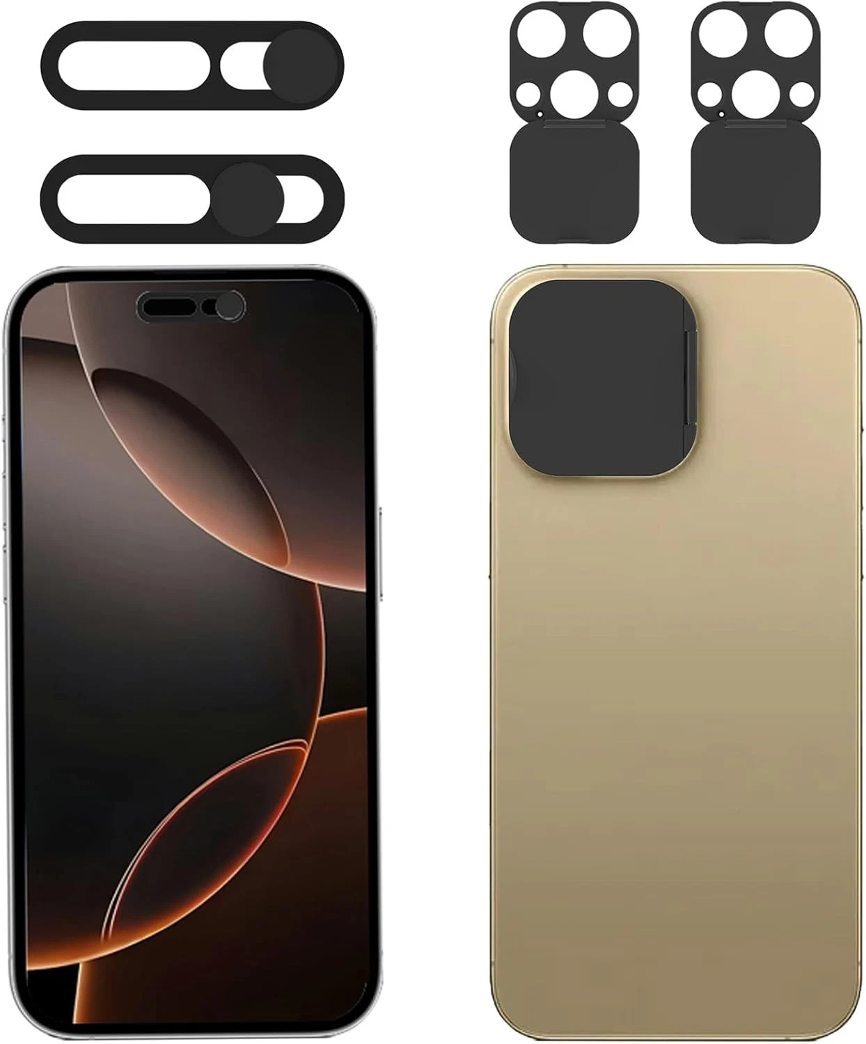 Privacy Cover Compatible for Iphone 16 Pro/Iphone 16 Pro Max with Front Camera C