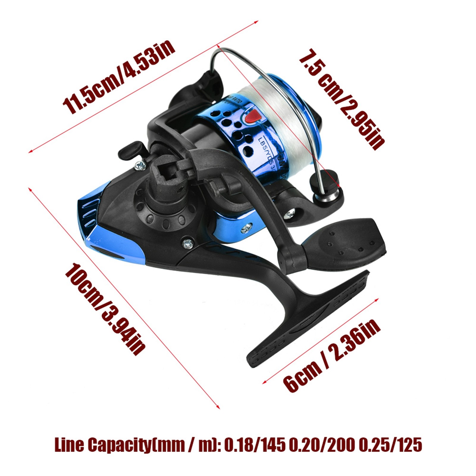 Lightweight Spinning Reel With Colorful Design For Freshwater Fishing