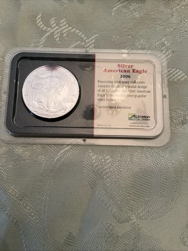 2006 AMERICAN SILVER EAGLE BULLION 1 OZ COIN ASE SILVER $1 START NO RESERVE!!!!!