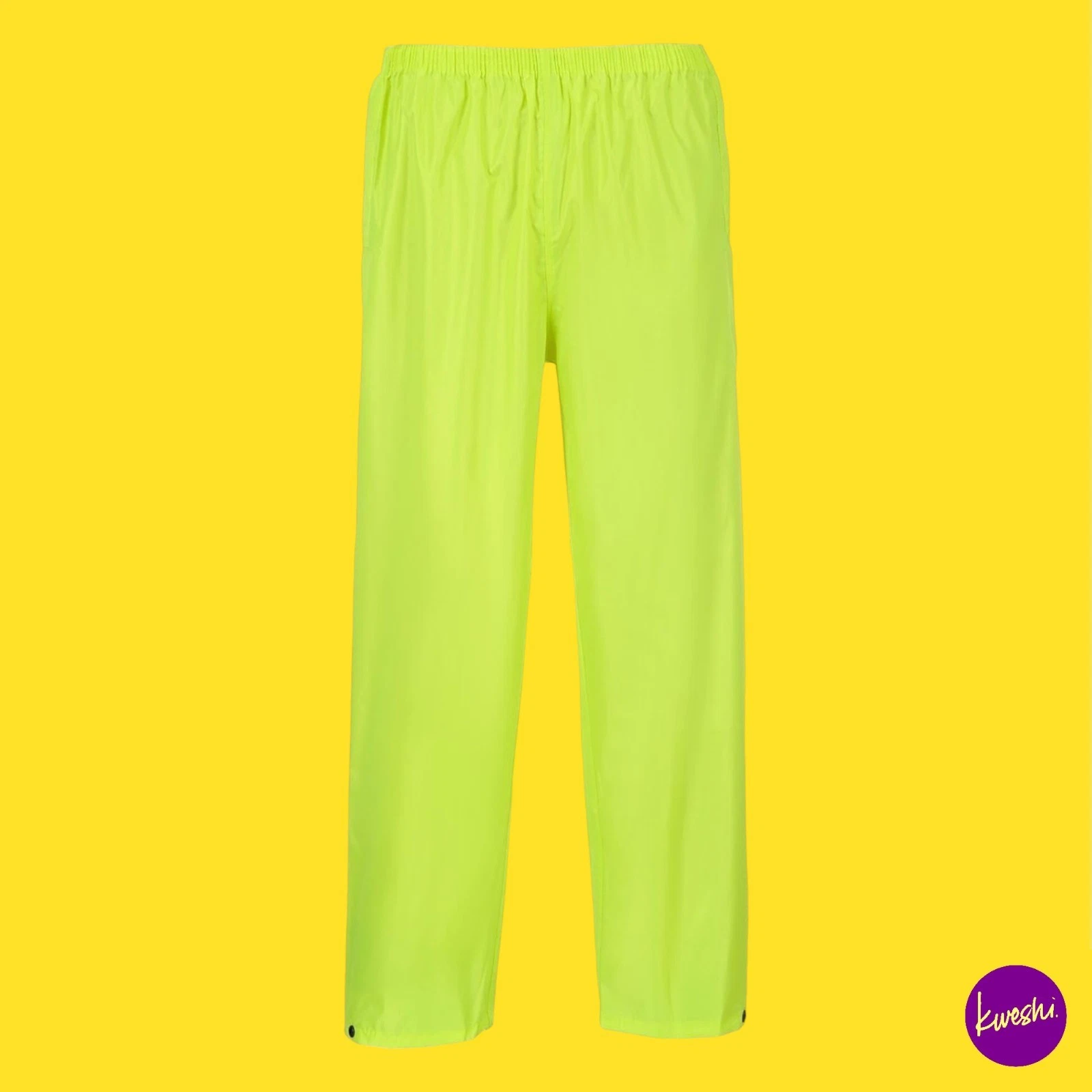 PORTWEST Men's Waterproof Rain Trousers, Yellow, UK 2XL | EU 56-58 | US 2XL