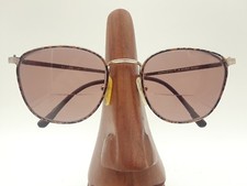 Vintage Girard A4350 Amber Gold Black Metal Square Eyeglasses Sunglasses Frames