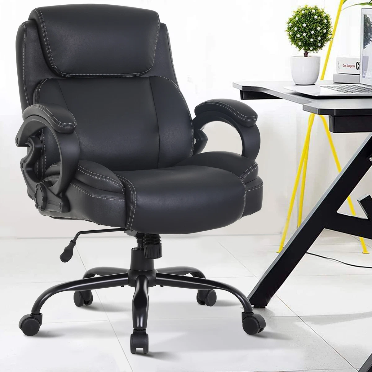 Big and Tall Office Chair 400LBS Heavy Duty Executive Desk Chair