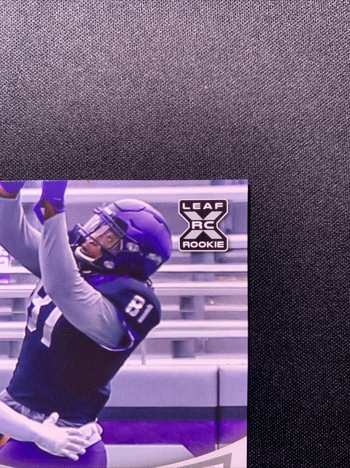 PRO WELLS 2021 LEAF DRAFT Rc Autograph Auto - Image 3 of 4