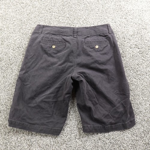 Gap Shorts Womens 10 Blue Khakis Chino Low Rise Flat Front Preppy Stretch Flex - Picture 8 of 10