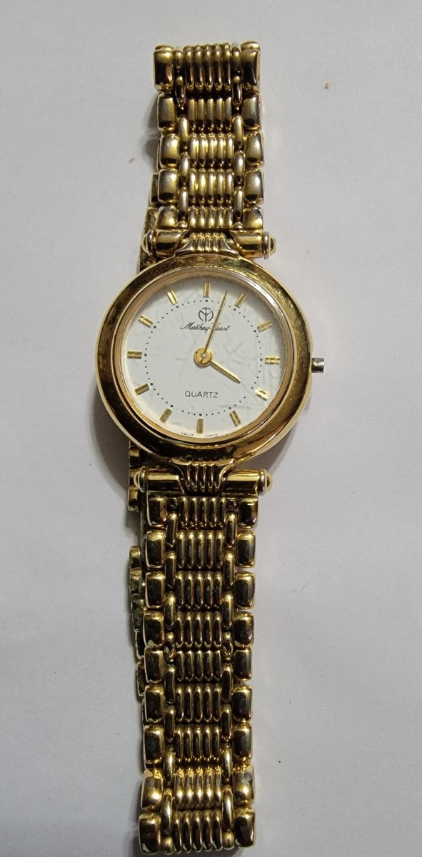 Beautiful Ladies MATHEY-TISSOT Gold Tone Classic Bracelet  display picture 3