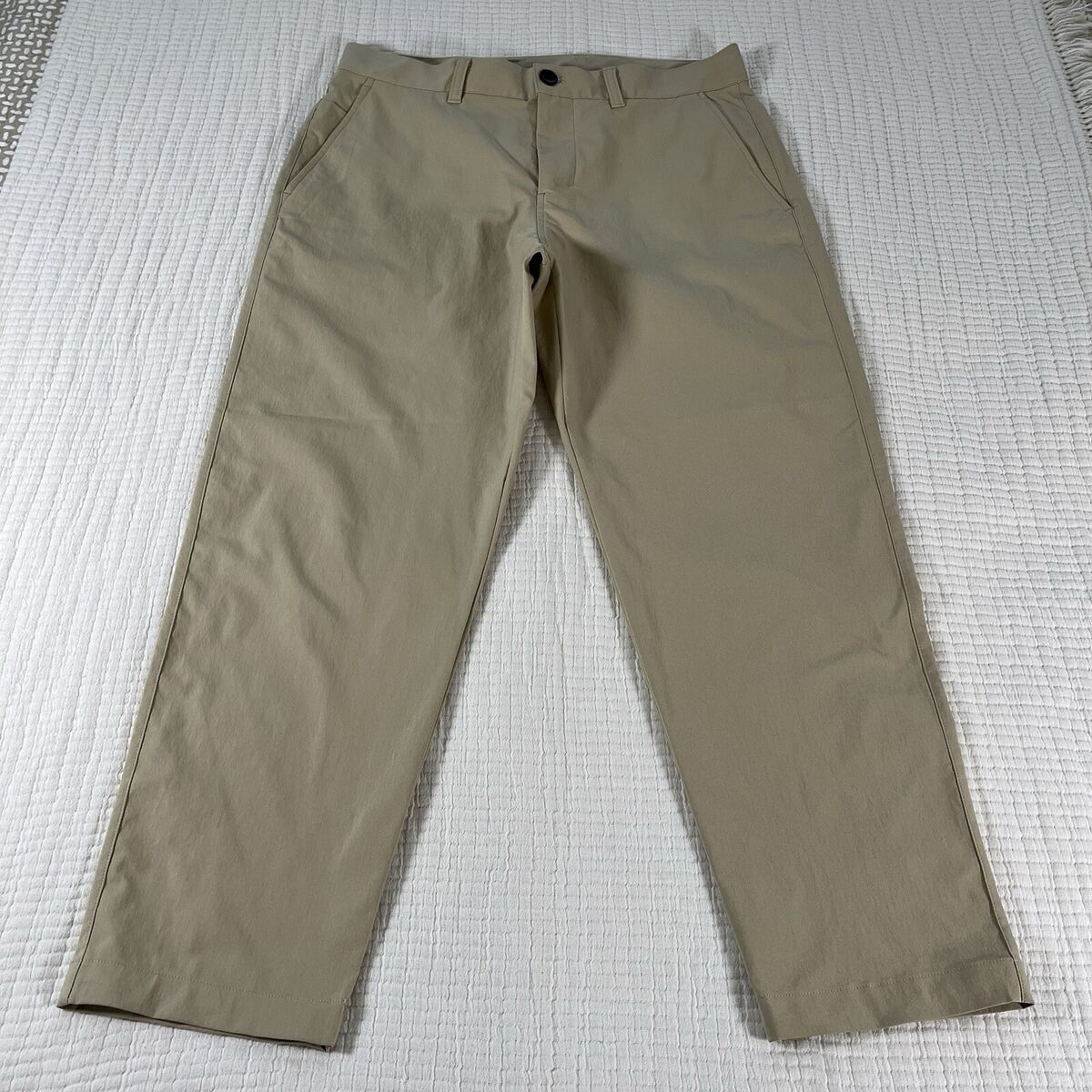 Lululemon Pants Mens 33 Tan Relaxed Tapered Smooth Twill Lululemon Pants Mens 33 Tan Relaxed Tapered Smooth Twill