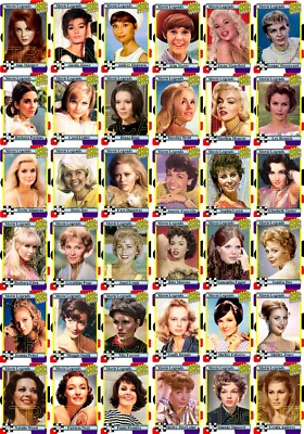 Actresses of the 1960s Movie Trading Cards Series 1 Hepburn Andress Loren Monroe