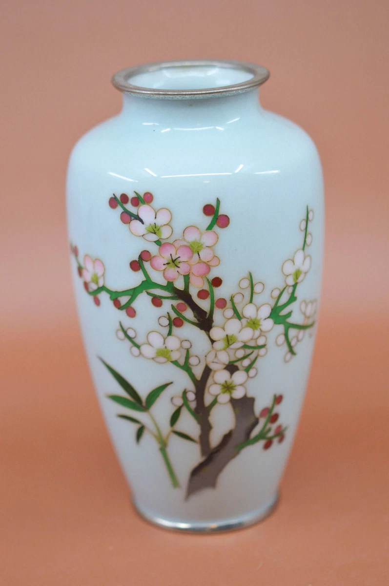 复古原版景泰蓝日本古董花瓶| eBay