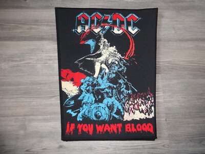 AC/DC AC-DC Patch Backpatch Back Patch Kutte Krokus  *