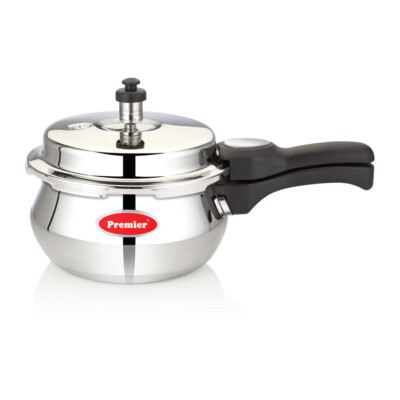 Premier Stainless Steel Induction Bottom Handi Pressure Cooker Ltr  -Silver