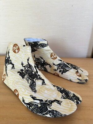 Japanese Traditional Tabi Socks Flip Flop Kimono Kohaze Giraffe
