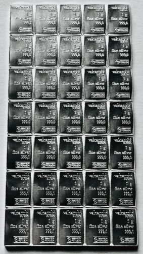 1 OUNCE 999 FINE SILVER VALCAMBI SUISSE BULLION 35 SILVER COMBIBARS - Picture 1 of 6