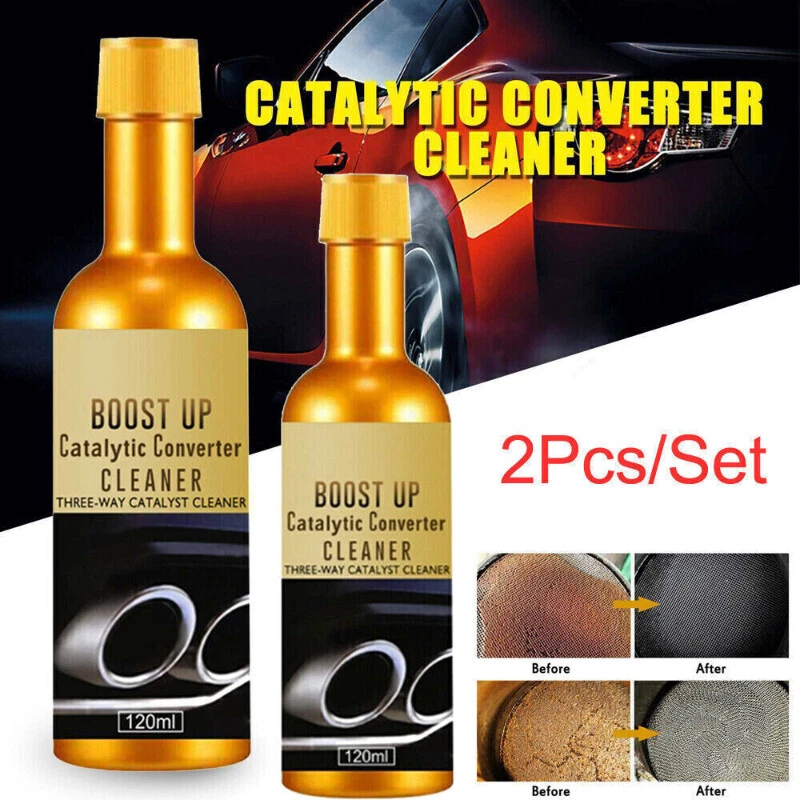 2PCS Boost Up Vehicle Engine Catalytic Converter Cleaner Cleaning Multipurpose - Image 2 of 4