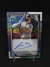 2024 Bowman Chrome Jacob Burke Speckle Refractor Auto #175/299 White Sox 