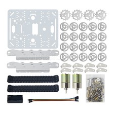 TS100 Unassembled Tracked Chassis Metal Tank Chassis DIY Smart Robot Car os67