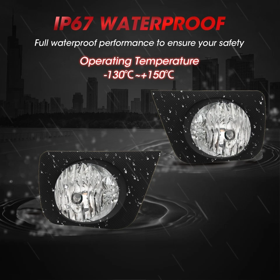 Luces antiniebla luces de parachoques transparentes para Toyota 4Runner 2006-2009 izquierda+derecha Foto 4 de 4