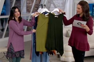 LOGO Layers by Lori Goldstein Women's Set of Two Knit Tanks, Green/Olive, XXS
