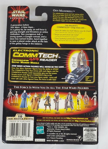 1998 Star Wars Ody Mandrell with OTOGA 222 Pit Droid Episode I & CommTech Chip - Picture 4 of 5