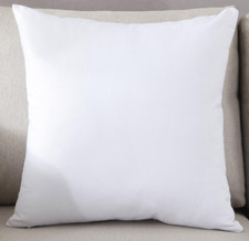 18" x 18" White Pillow Case New  Free Shipping 
