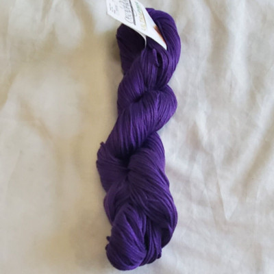 1 Hank Cascade UltraPima Knitting Yarn Purple 100% Pima Cotton 100g 200m each