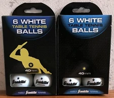Franklin Table Tennis, Ping Pong, Beer Pong Balls 2 Boxes 12 Total NEW SEALED 