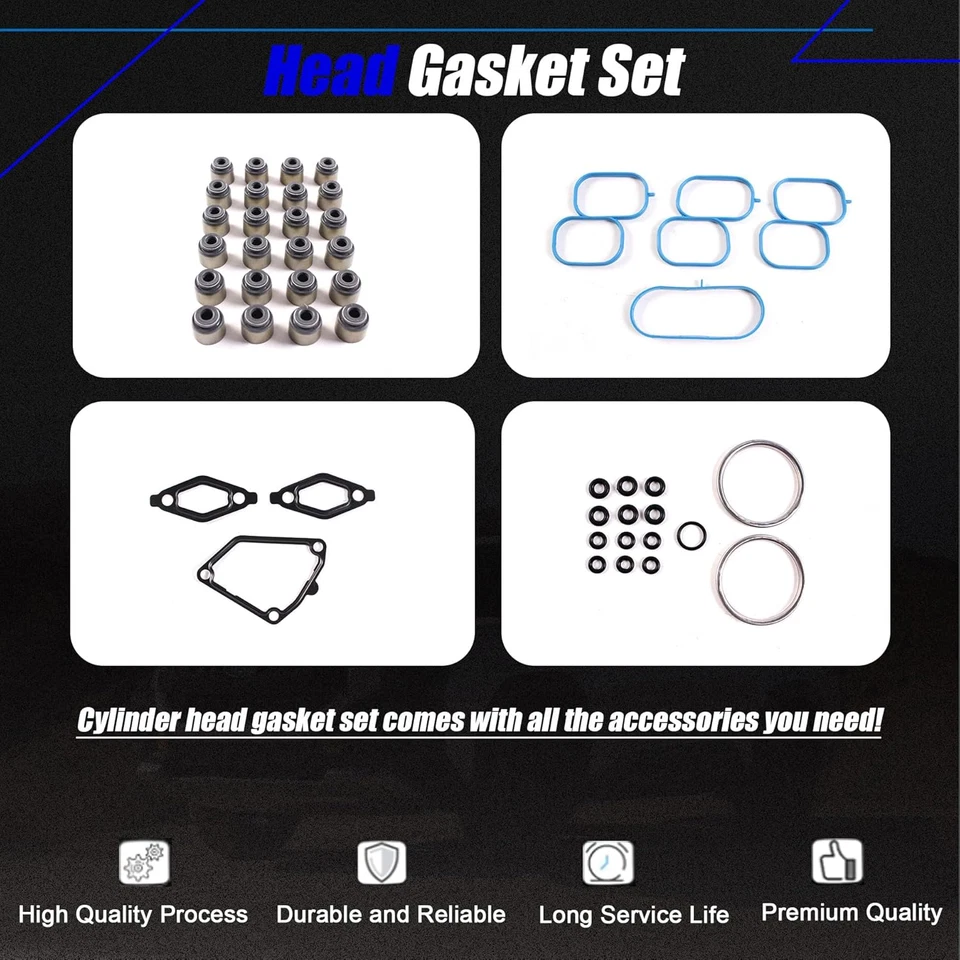 Juego de juntas de culata para 05-12 Nissan Frontier Pathfinder Xterra 4,0 L V6 DOHC VQ40DE Foto 4 de 4