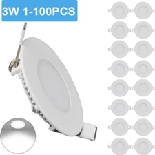 3Inch LED Ceiling Lights Ultra-Thin Recessed Retrofits Kit 6000K Daylight 3W