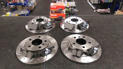 FOR BMW PERFORMANCE XDRIVE M SPORT FRONT REAR DRILLED GROOVED BRAKE DISCS & PADS
