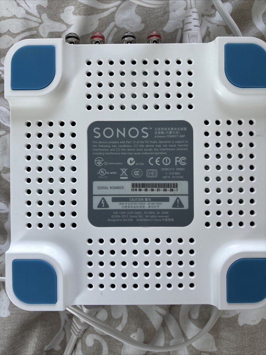 Sonos Connect Amp S1 Digital Media Streamer w/ Power Cord for sale