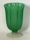 ELEGANT STEUBEN ANTIQUE GREEN ART GLASS VASE OLD VINTAGE MODERN ART DECO 1950s