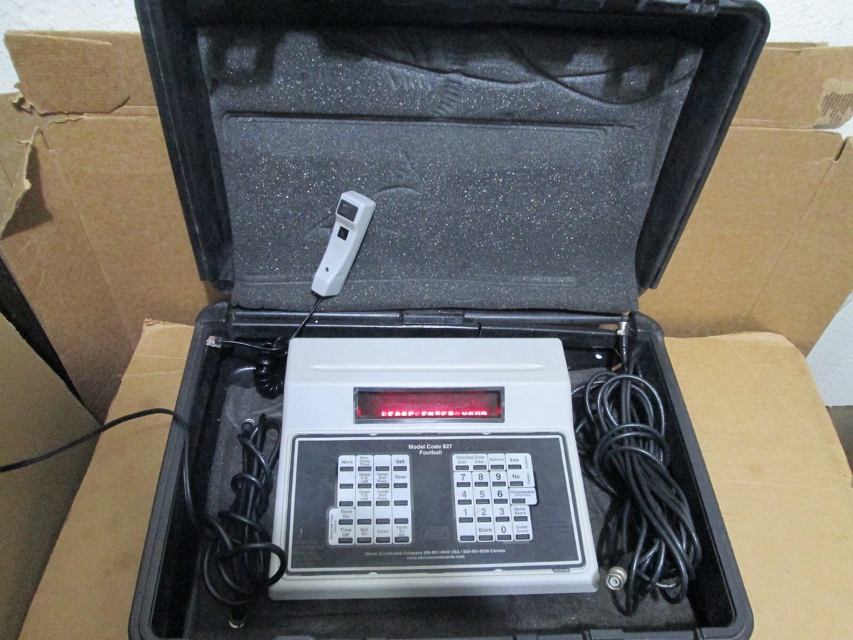 Nevco Scoreboard Controller Model Code 827 Football Power On