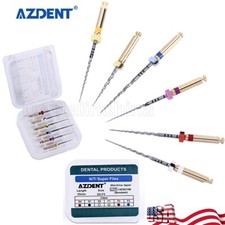 6pcs Endodontic Dental Endo Root Canal NiTi Super Rotary Files 25mm Engine Use