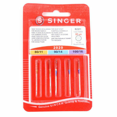 Singer Sewing Machine Needles Assorted Woven Pack of 5 for sale online