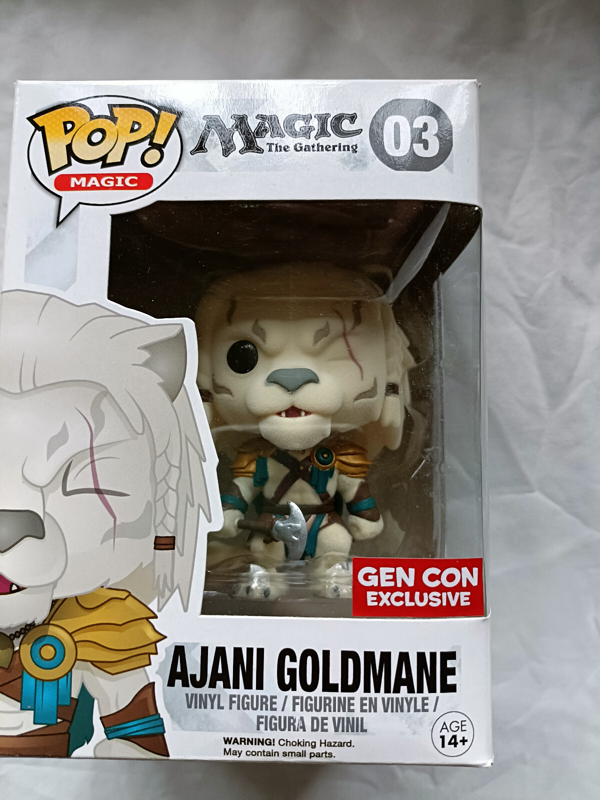 En Oferta Funko Pop #03 - Ajani Goldmane - Magic: The Gathering Flocked Gen Con Exclusive
