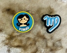 Virgo Star sign Astrology Zodiac 2x Croc charms bundle