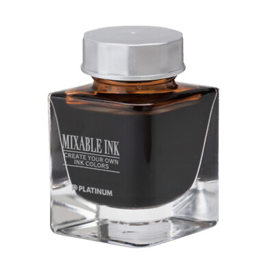 Platinum Japan,Dyestuff,Mixable Ink,Earth Brown,Writing Ink,Schreib-Tinte 20ml
