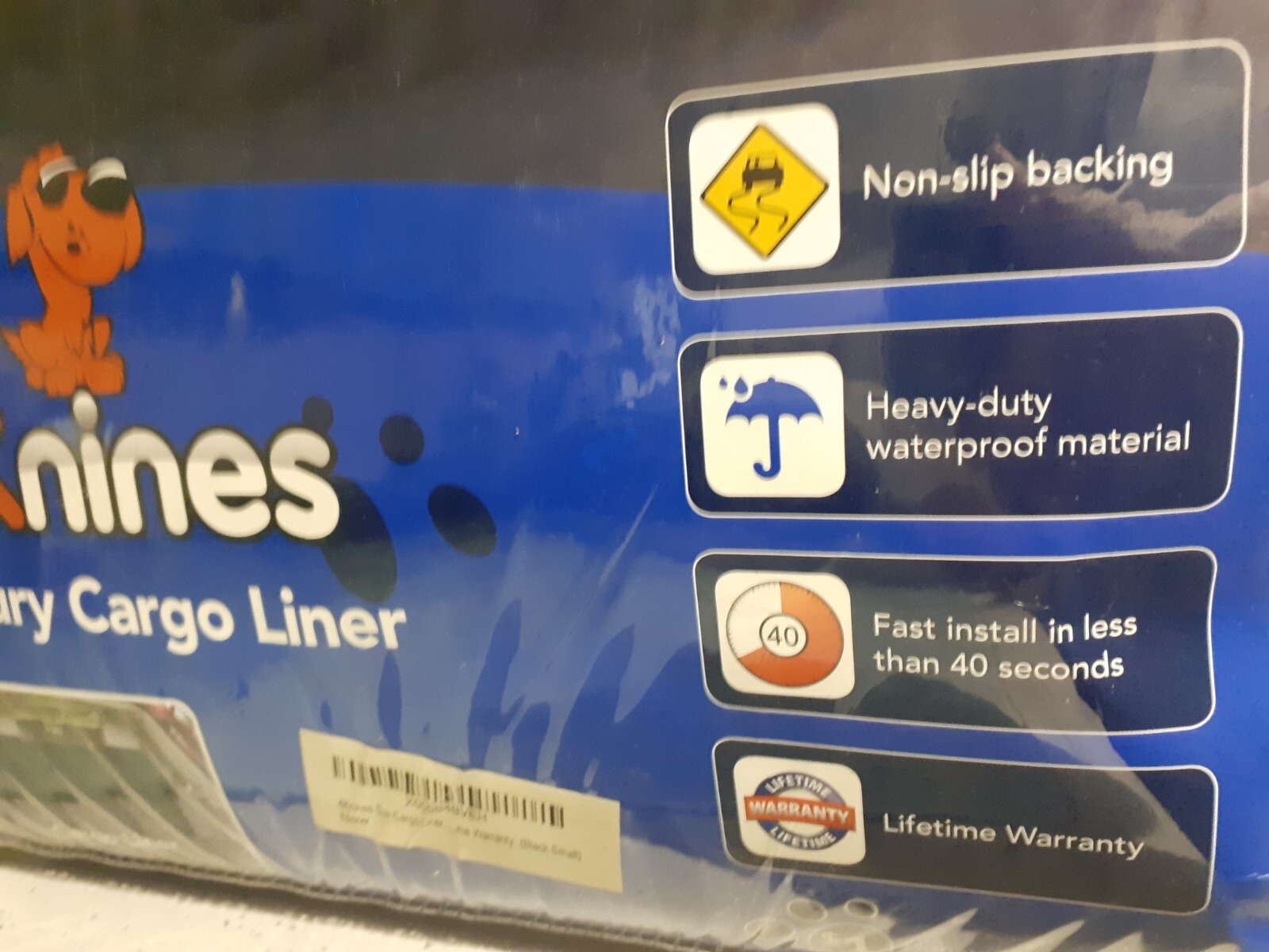 4Knines SUV Luxury Quilted Waterproof Cargo Liner/Car Boot Liner/Small 46 x 82"