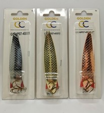 28g TOBY TOBIX Salmon Pike Lure Spinner Silver Gold Cooper NP07