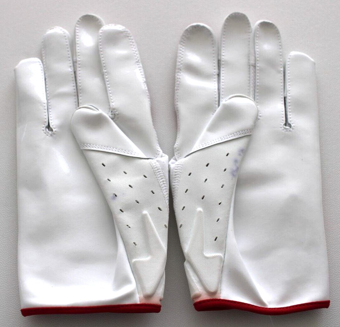 Nike Odell Beckham Jr Vapor Jet 5.0 Football Gloves Mens 2XL White