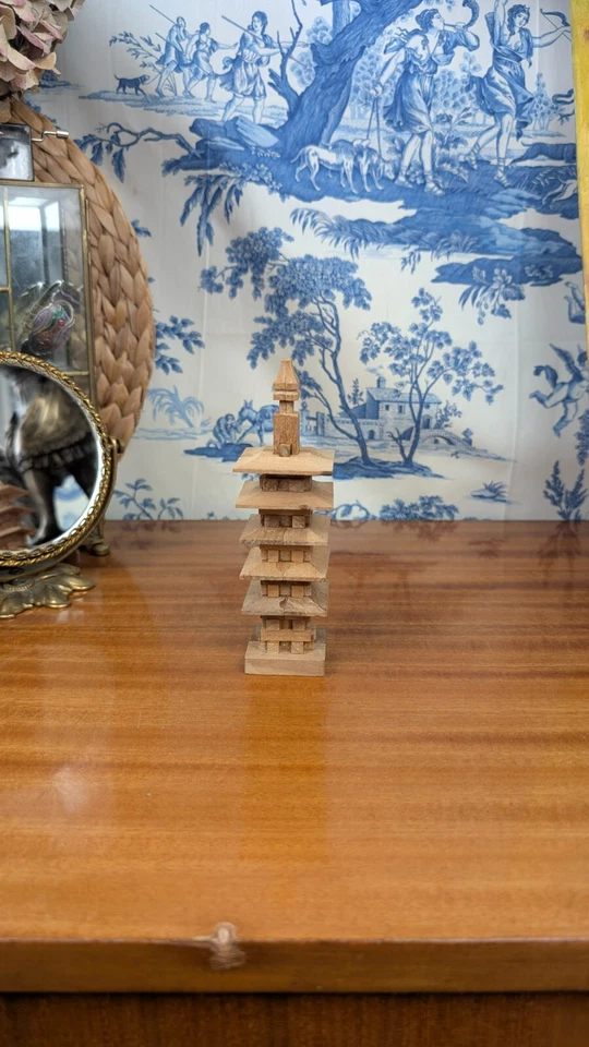 Jigsaw Puzzle Kumiki Japanese Wood to The Shaped Pagoda Crafts Popular of Japan - Image 4 of 4