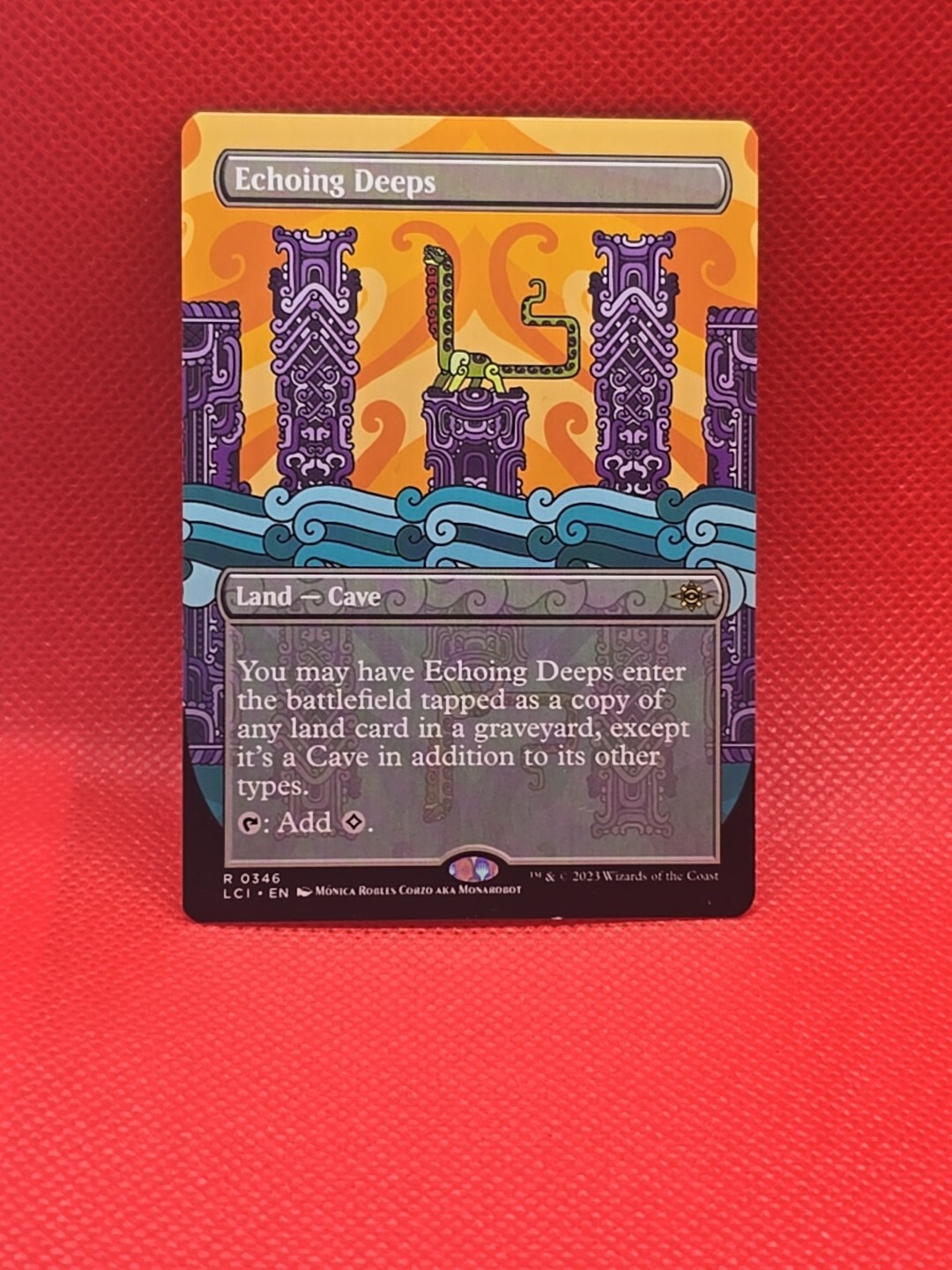 MTG Echoing Deeps LCI 0346 R Lost Caverns of Ixalan Regular NM Extended Art