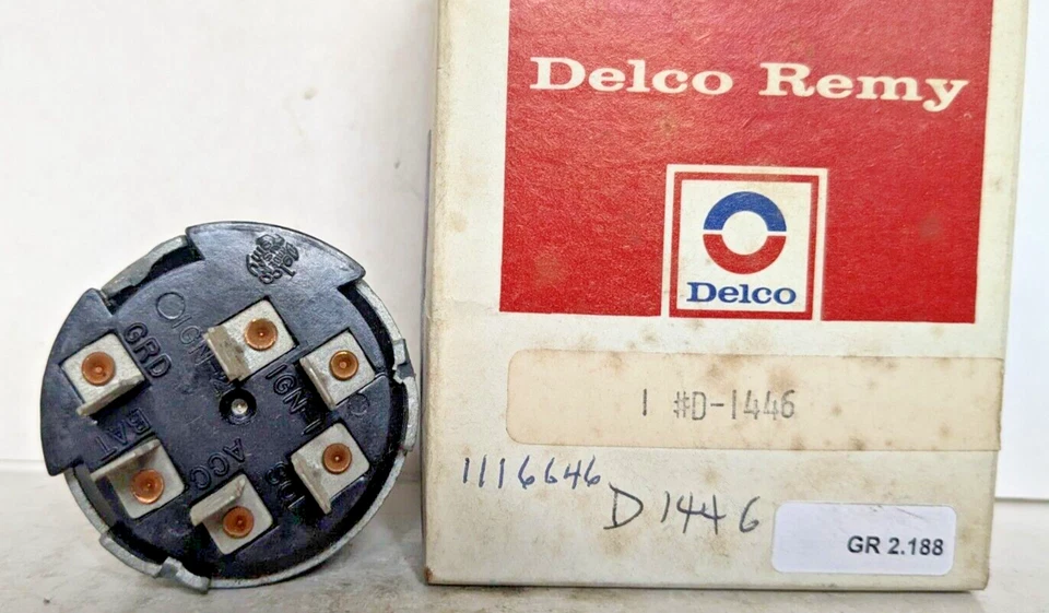 Interruptor de encendido Oldsmobile exc F85 1116646 D1446 NOS 1964 Foto 4 de 4