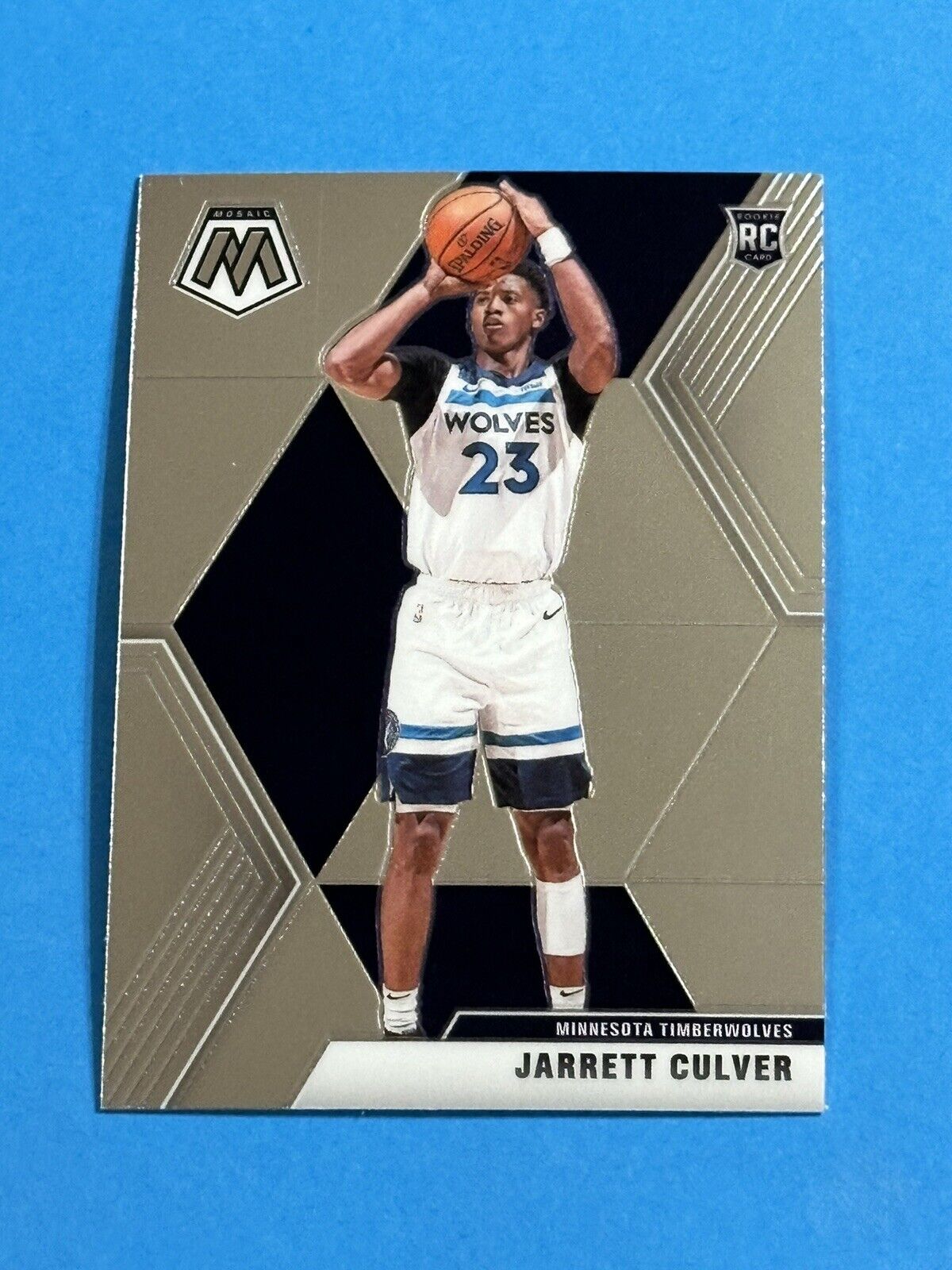 2019-20 Panini Mosaic Jarrett Culver Rookie #201 Minnesota Timberwolves RC (B)