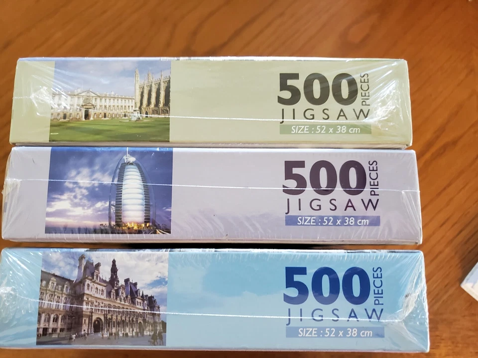 3 Brand New Puzzles - World Tour - 500 Pc - Paris, France, Cambridge, UK, Dubai - Image 2 of 4