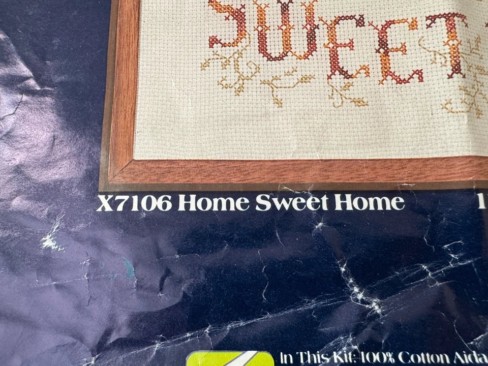 Creative Expressions CROSS STITCH Home Sweet Home Sampler 11x14 Almost Finished - Image 4 of 4