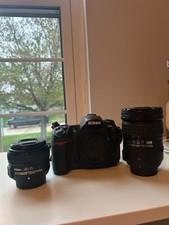 Nikon D300 camera with lenses and bag